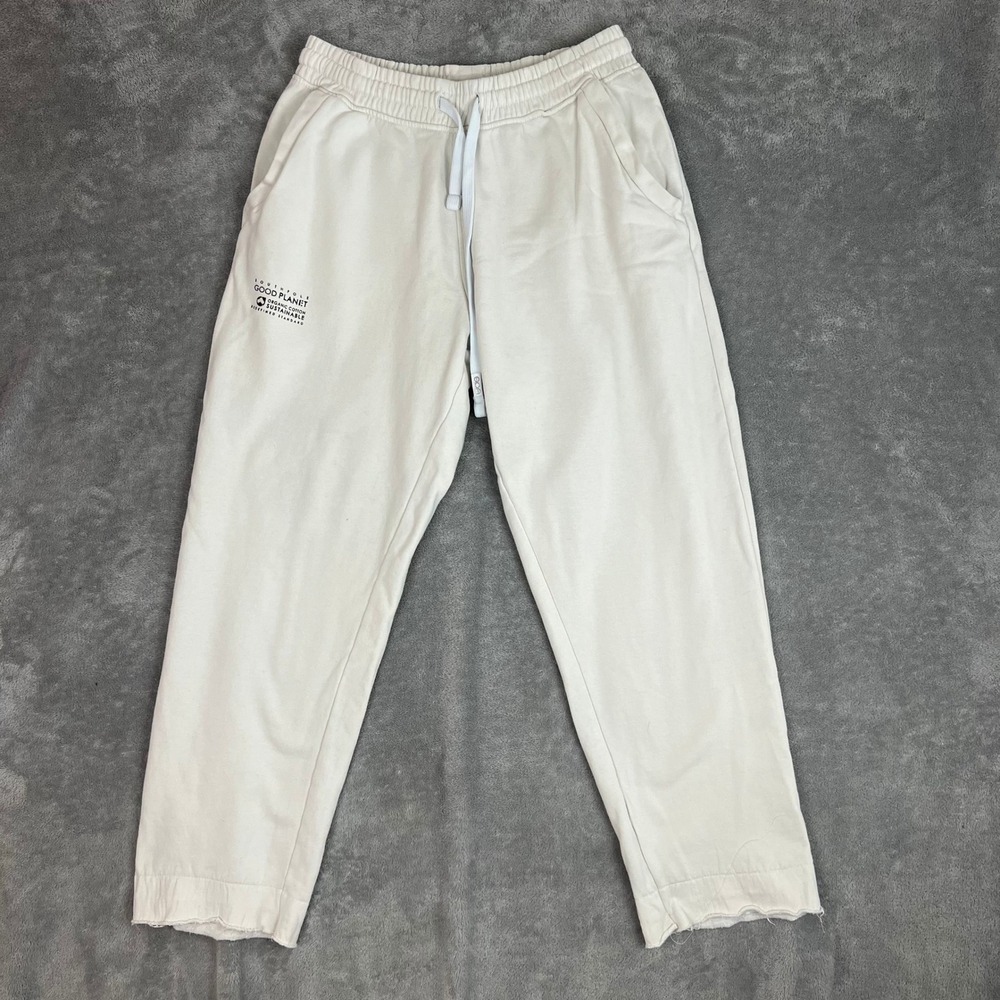 Southpole Good Planet Sweat Pants Mens‎ M Organic Cotton Raw Hem Sustainable